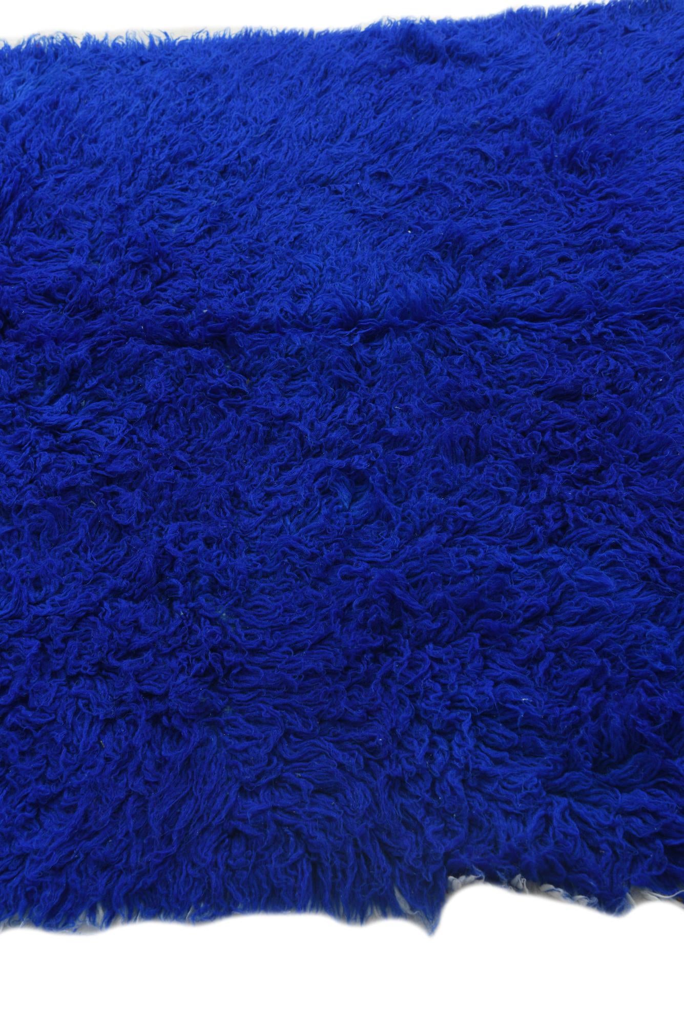 4' 3 x 6' 1 Hand Knotted Moroccan Wool Rug
