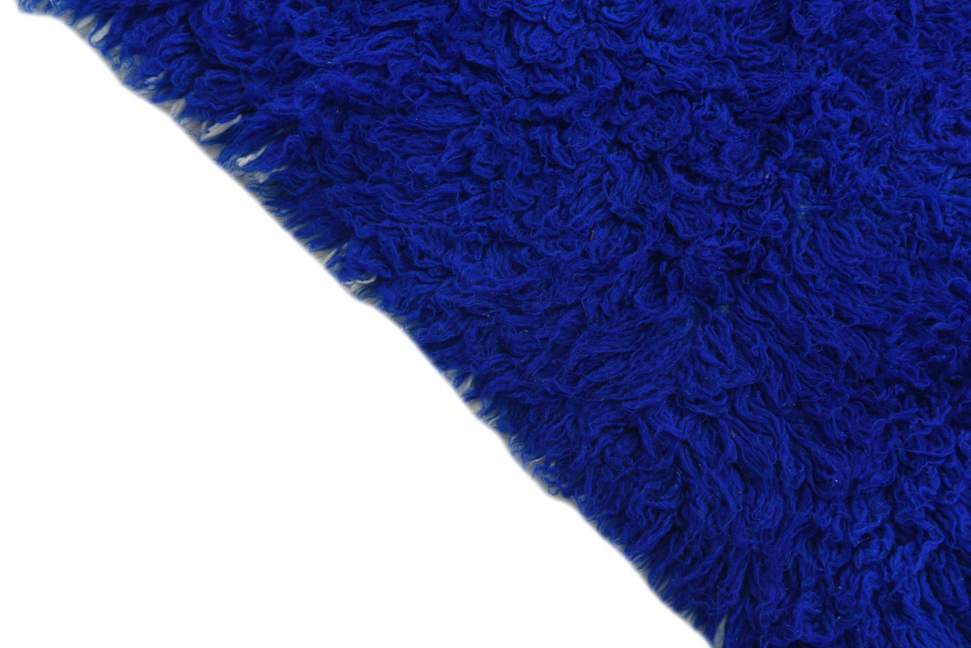 4' 3 x 6' 1 Hand Knotted Moroccan Wool Rug