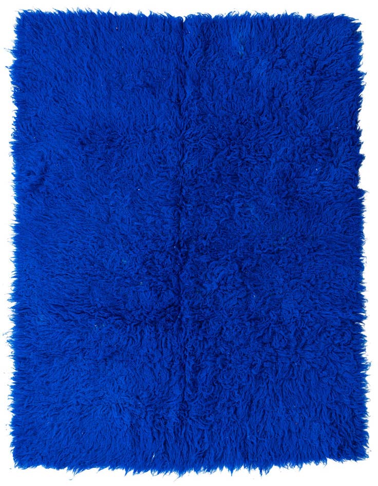 Detail image of 4' 3 x 6' 1 Hand Knotted Moroccan Wool Rug