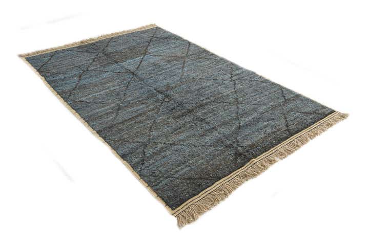 6' 5 x 9' 4 Hand Knotted Moroccan Wool Rug
