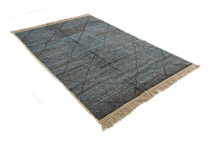 Detail image of 6' 5 x 9' 4 Hand Knotted Moroccan Wool Rug