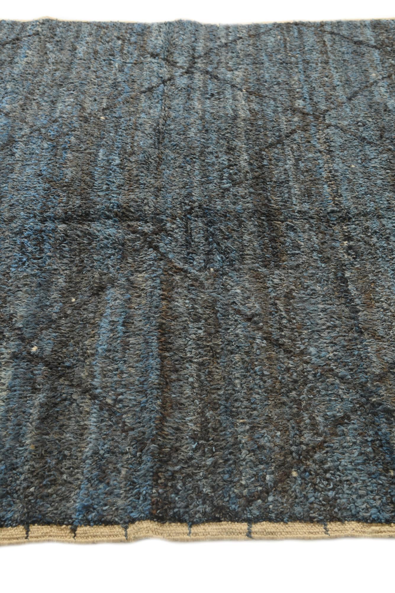 6' 5 x 9' 4 Hand Knotted Moroccan Wool Rug