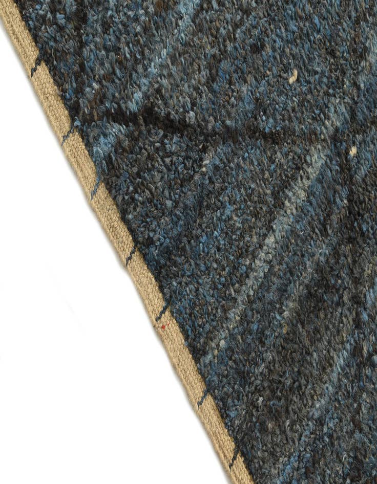 Detail image of 6' 5 x 9' 4  Hand Knotted Moroccan Wool Rug