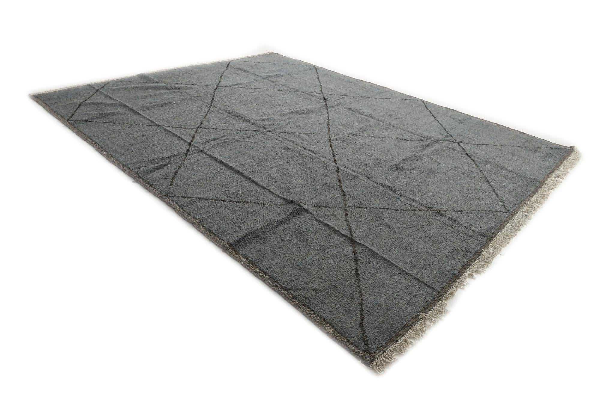 12' x 15' 4 Hand Knotted Moroccan Wool Rug