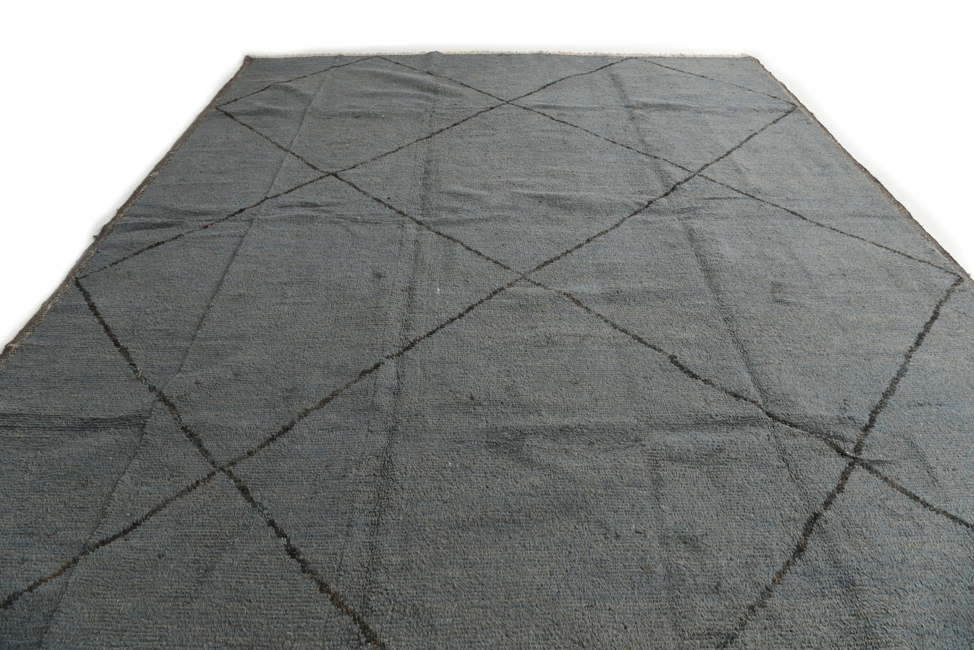 12' x 15' 4 Hand Knotted Moroccan Wool Rug