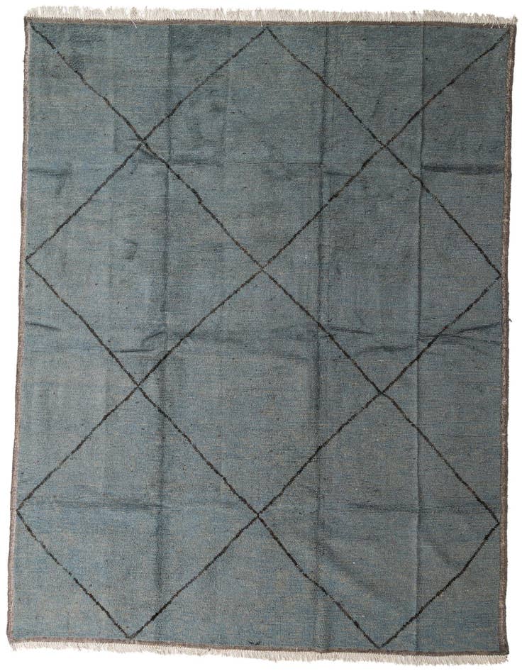 Detail image of 12' x 15' 4 Hand Knotted Moroccan Wool Rug