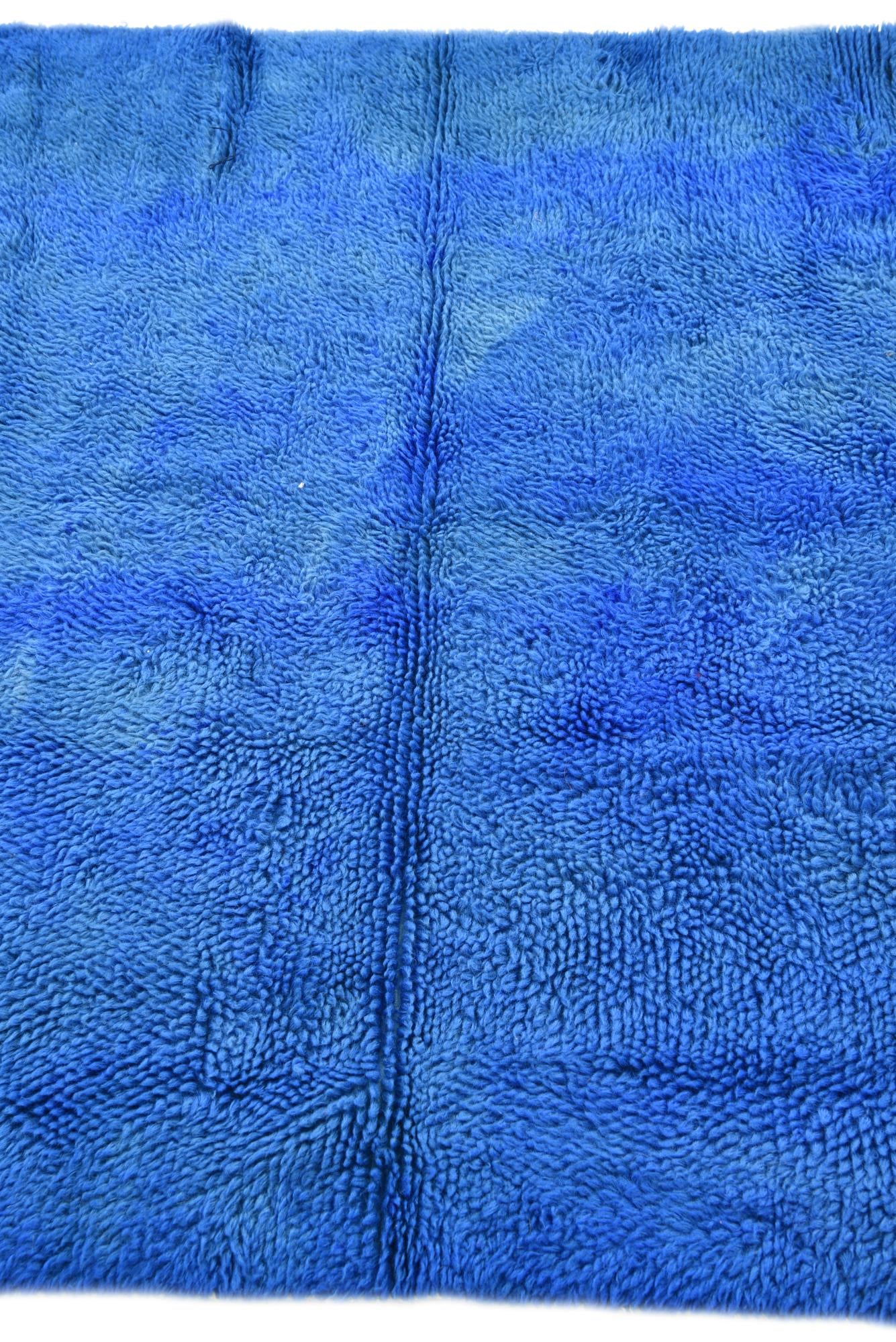 4' 7 x 6' 9 Hand Knotted Moroccan Wool Rug