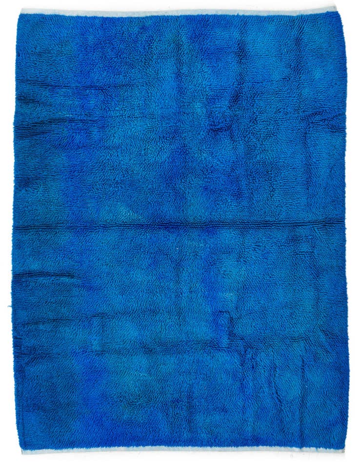 Detail image of 4' 7 x 6' 9 Hand Knotted Moroccan Wool Rug