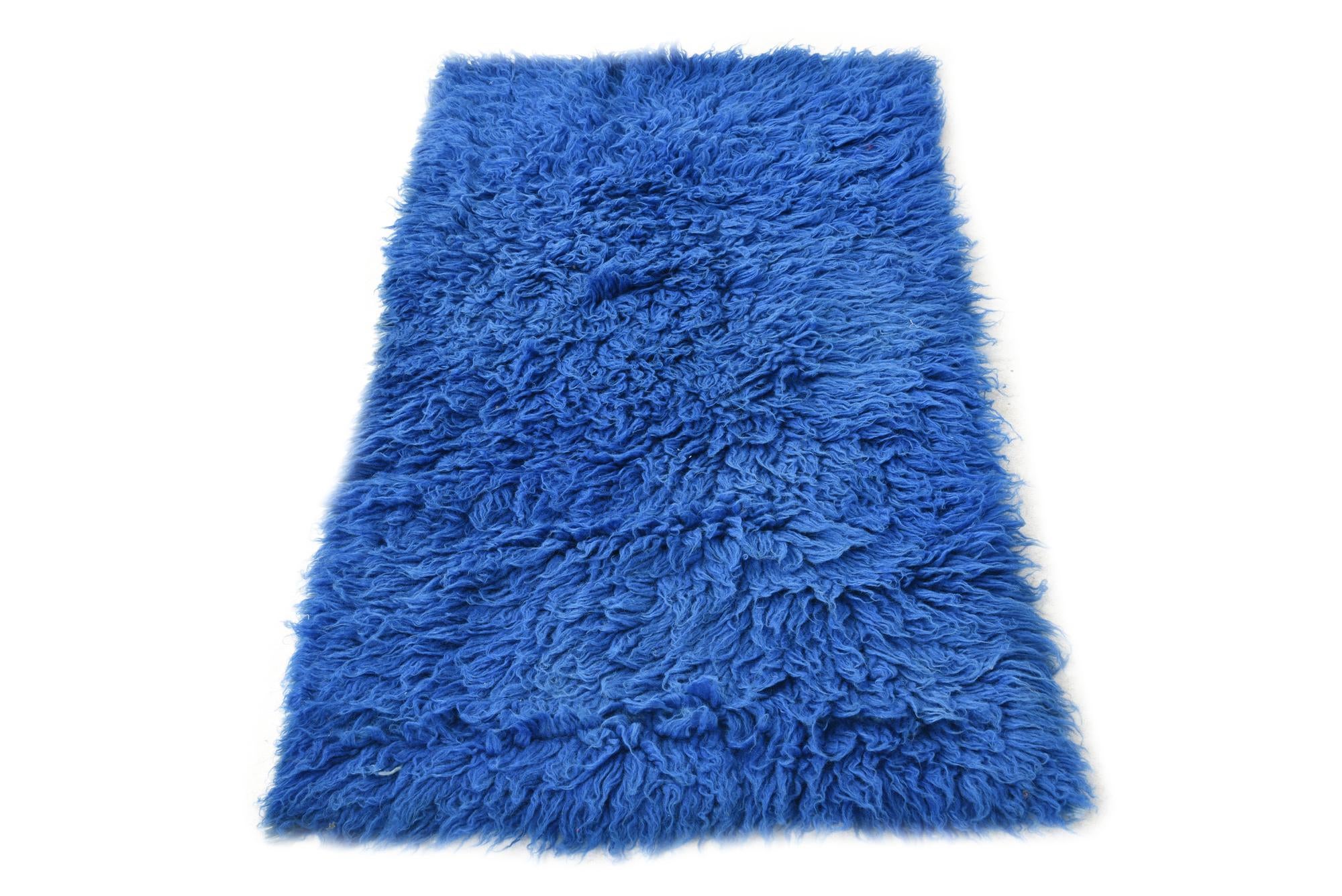 2' 4 x 4' 7 Hand Knotted Moroccan Wool Rug