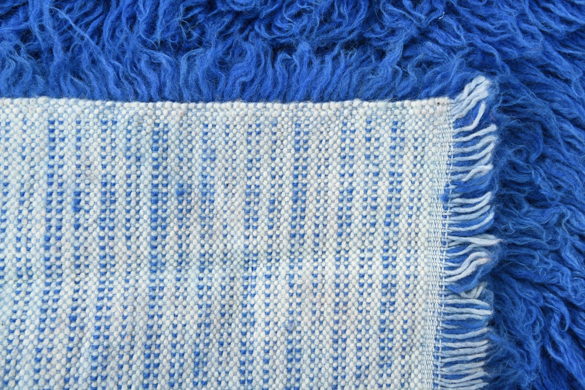 2' 4 x 4' 7 Hand Knotted Moroccan Wool Rug