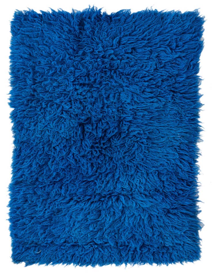 Detail image of 2' 4 x 4' 7 Hand Knotted Moroccan Wool Rug