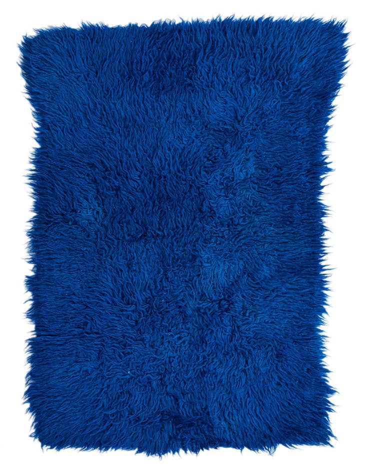 Detail image of 2' 3 x 3' 8 Hand Knotted Moroccan Wool Rug