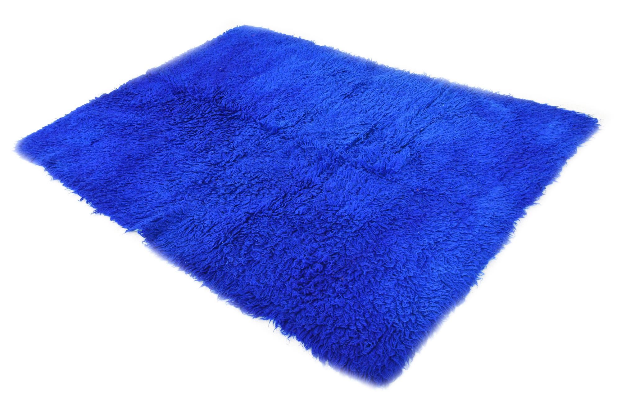 4' 6 x 6' 2 Hand Knotted Moroccan Wool Rug