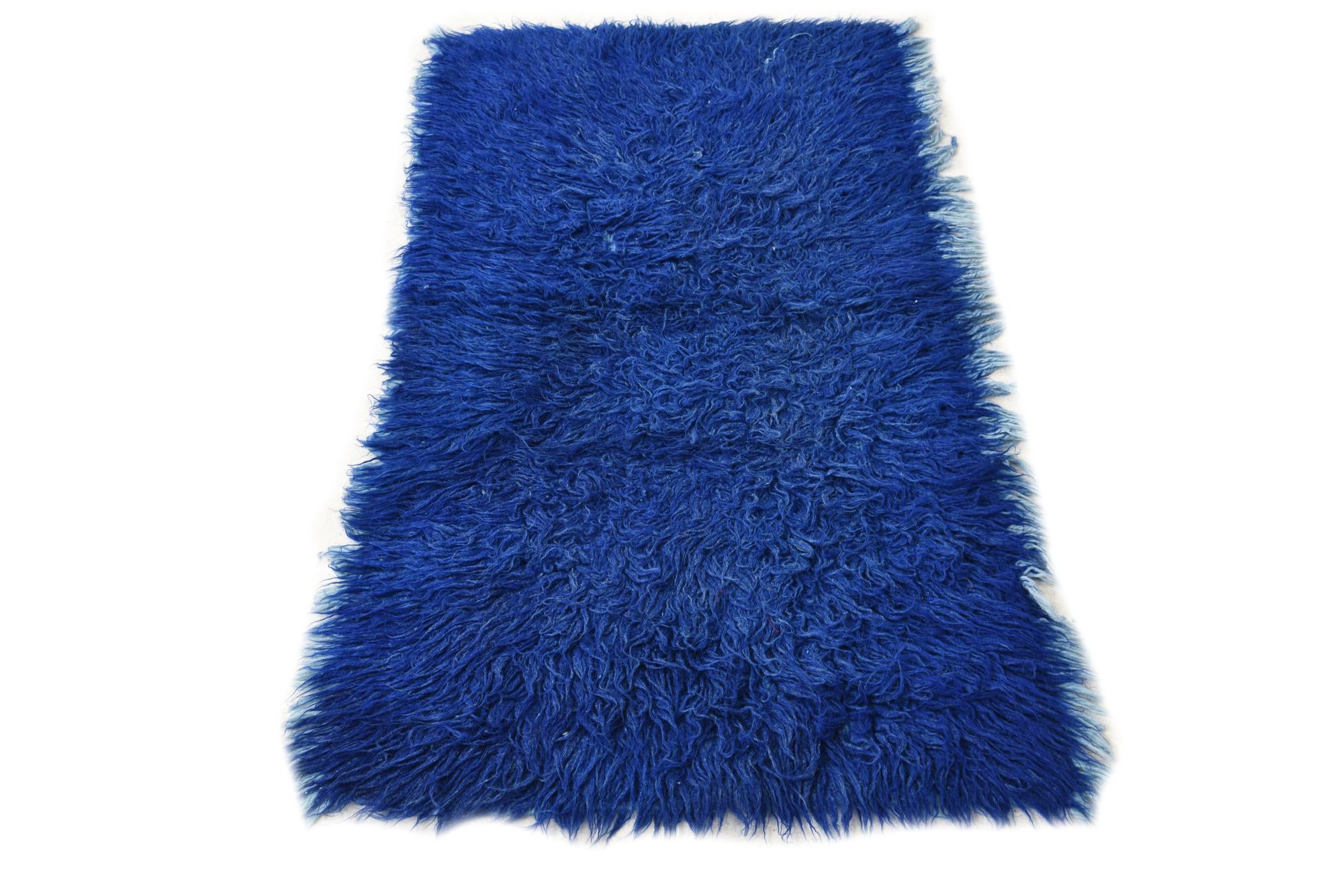 2' 4 x 4' 7 Hand Knotted Moroccan Wool Rug