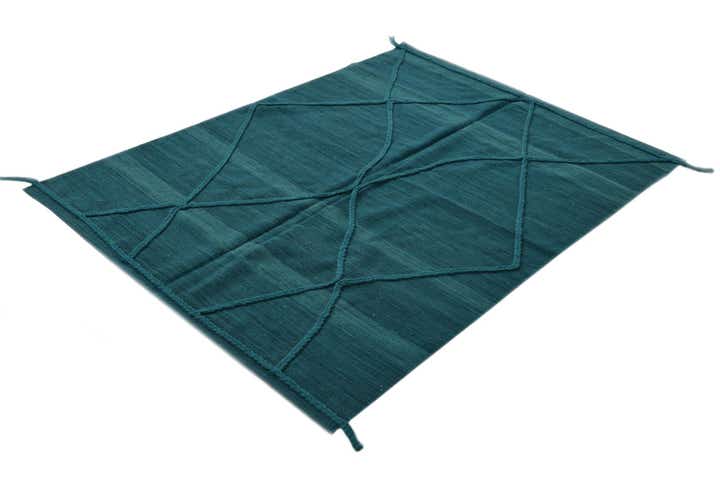 145cm x 190cm Handgeknüpft Marokkanisch Wolle Teppich