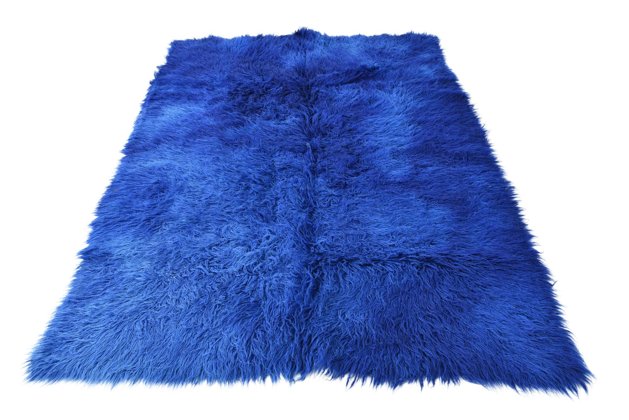 4' 9 x 7' Hand Knotted Moroccan Wool Rug