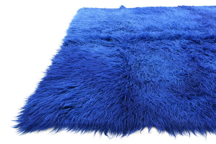 Detail image of 4' 9 x 7' Hand Knotted Moroccan Wool Rug