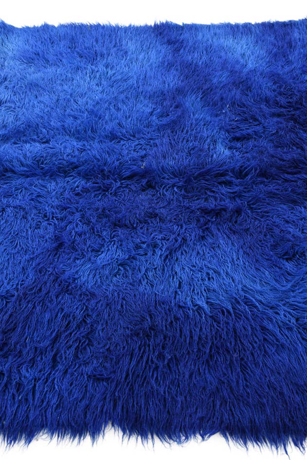 Detail image of 4' 9 x 7' Hand Knotted Moroccan Wool Rug