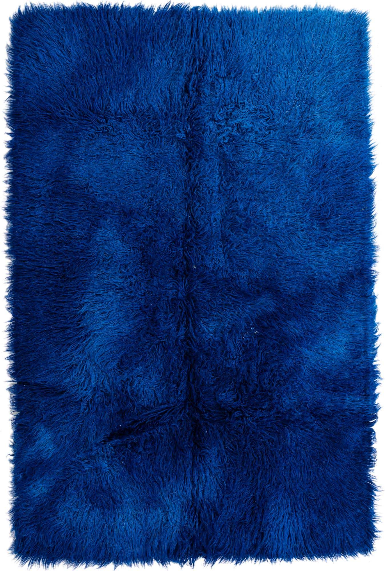 4' 9 x 7' Hand Knotted Moroccan Wool Rug