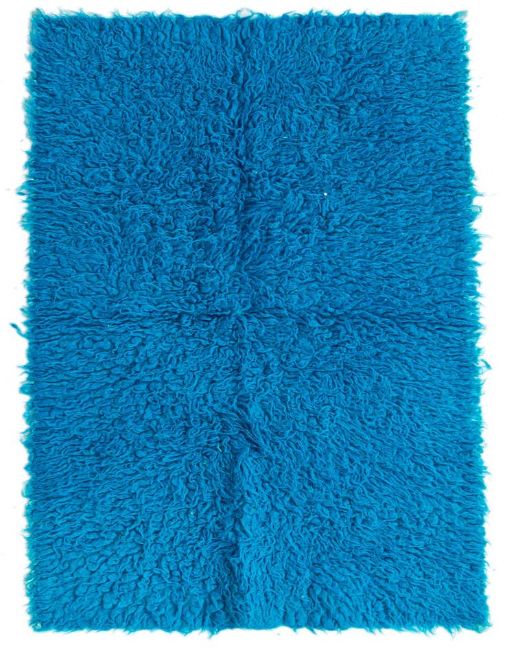 Detail image of 2' 5 x 4' 6 Hand Knotted Moroccan Wool Rug