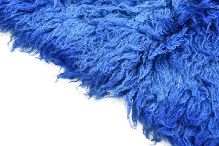 Detail image of 2' 4 x 4' 4 Hand Knotted Moroccan Wool Rug
