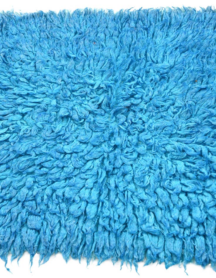 Detail image of 2' 8 x 5' Hand Knotted Moroccan Wool Rug