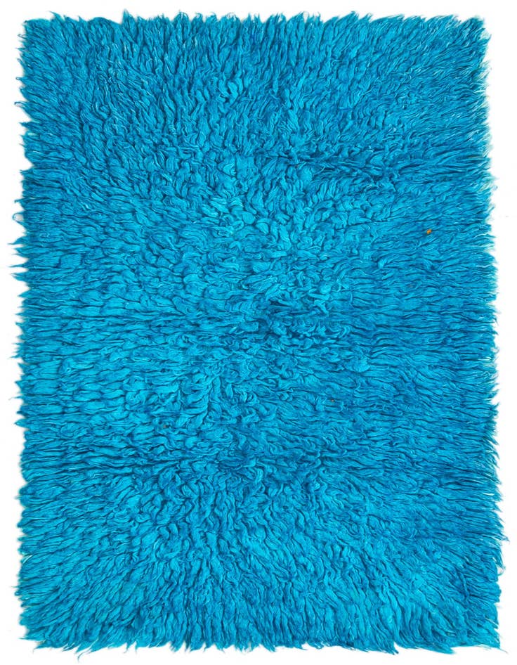 Detail image of 2' 8 x 5' Hand Knotted Moroccan Wool Rug