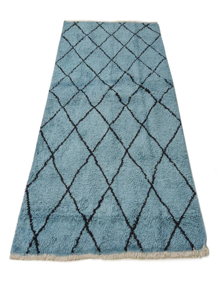 Detail image of 4' 11 x 8' 3  Hand Knotted Moroccan Wool Rug