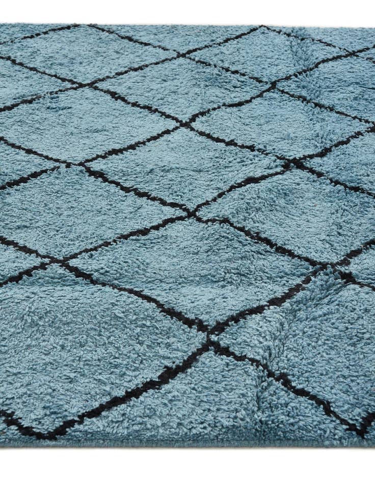 Detail image of 4' 11 x 8' 3  Hand Knotted Moroccan Wool Rug