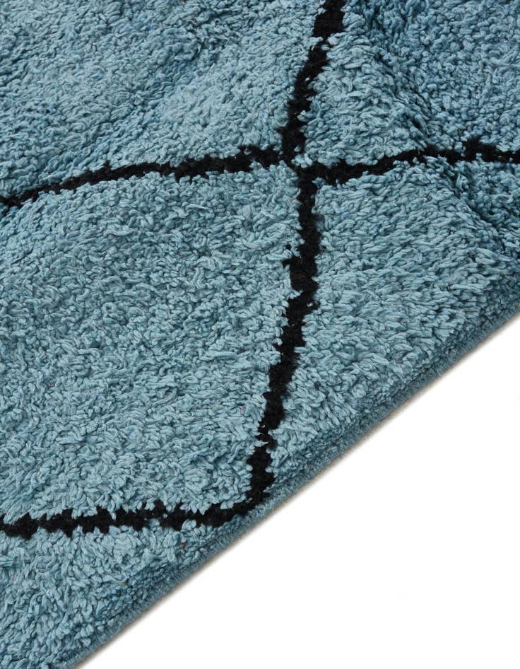 Detail image of 4' 11 x 8' 3  Hand Knotted Moroccan Wool Rug