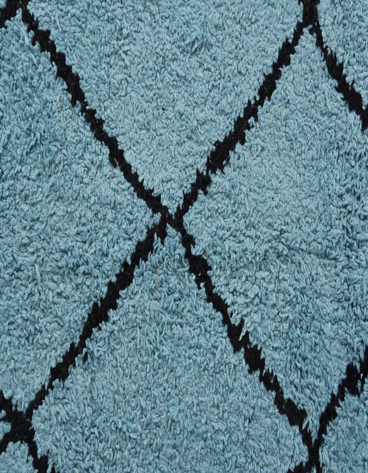 Detail image of 4' 11 x 8' 3  Hand Knotted Moroccan Wool Rug