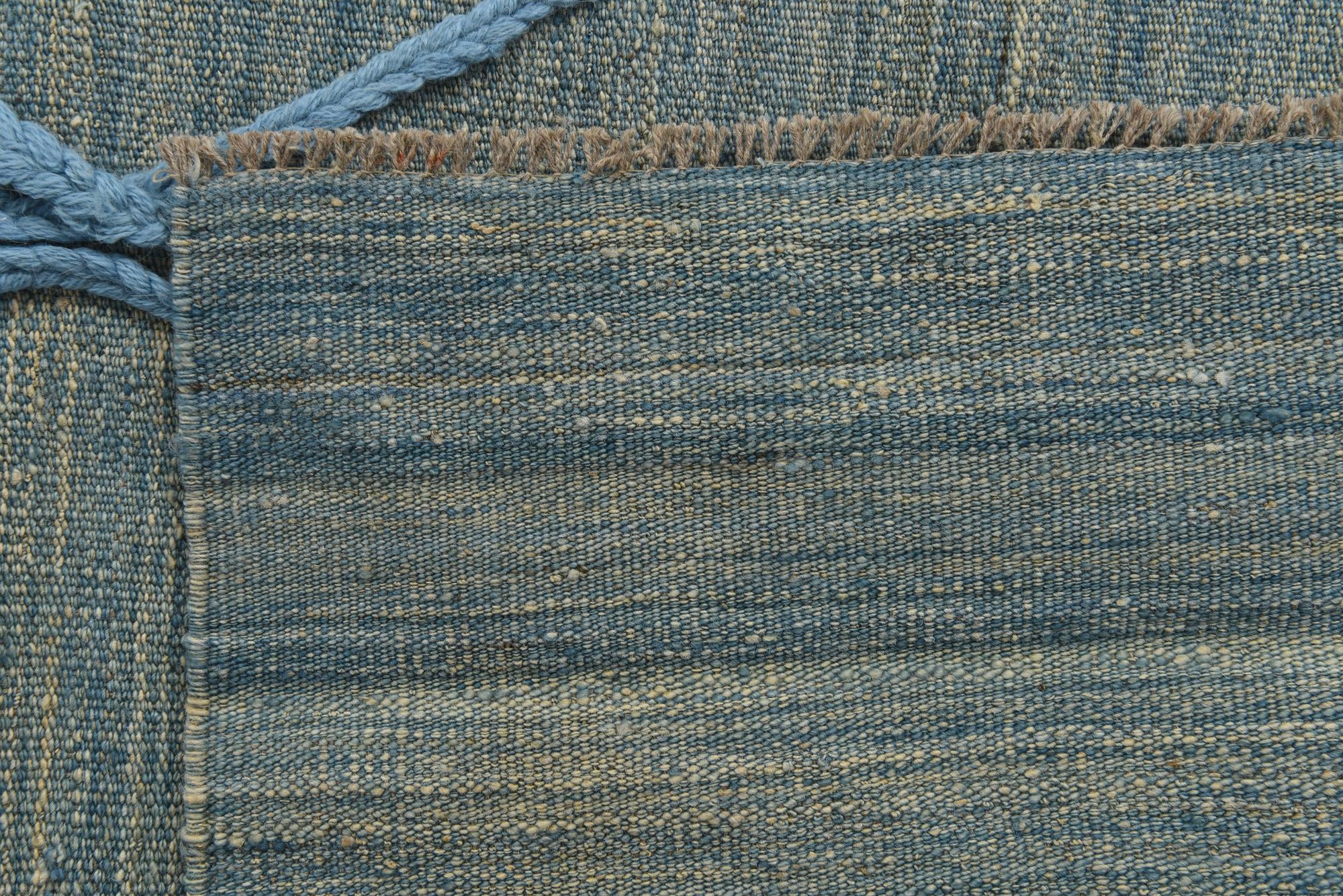 4' 6 x 6' Hand Knotted Moroccan Wool Rug