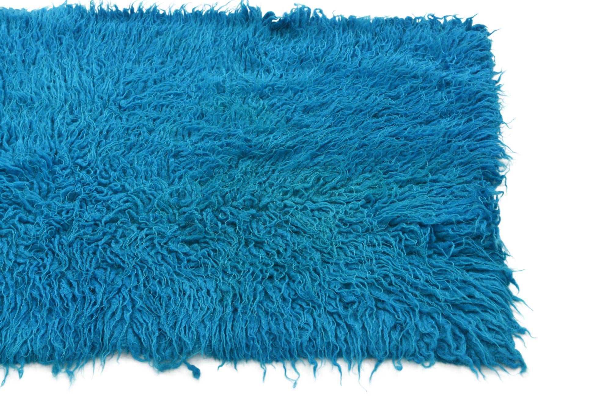 2' 1 x 3' 10 Hand Knotted Moroccan Wool Rug
