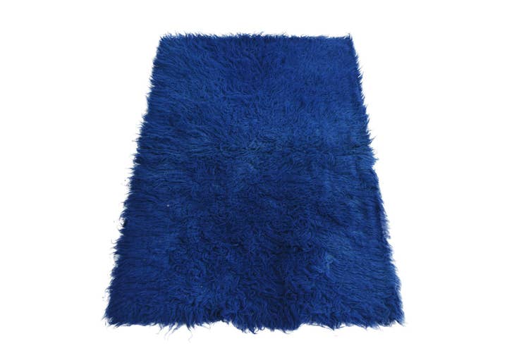 Detail image of 2' 6 x 4' Hand Knotted Moroccan Wool Rug