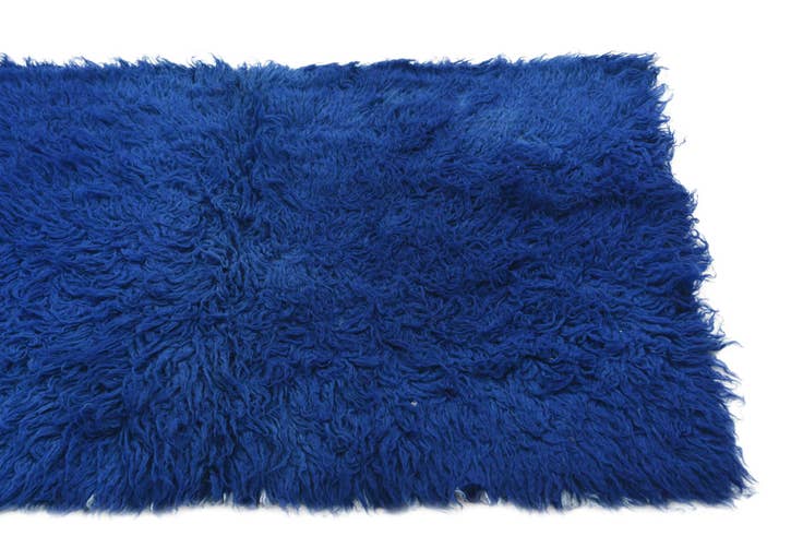 Detail image of 2' 6 x 4' Hand Knotted Moroccan Wool Rug