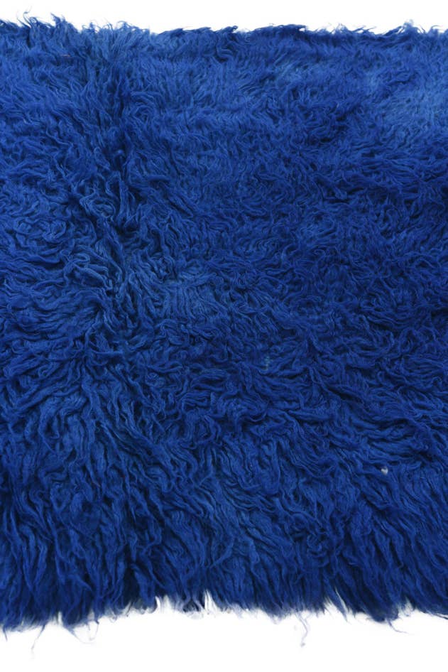 Detail image of 2' 6 x 4' Hand Knotted Moroccan Wool Rug
