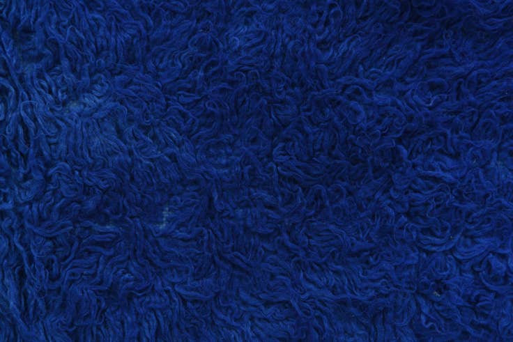 Detail image of 2' 6 x 4' Hand Knotted Moroccan Wool Rug