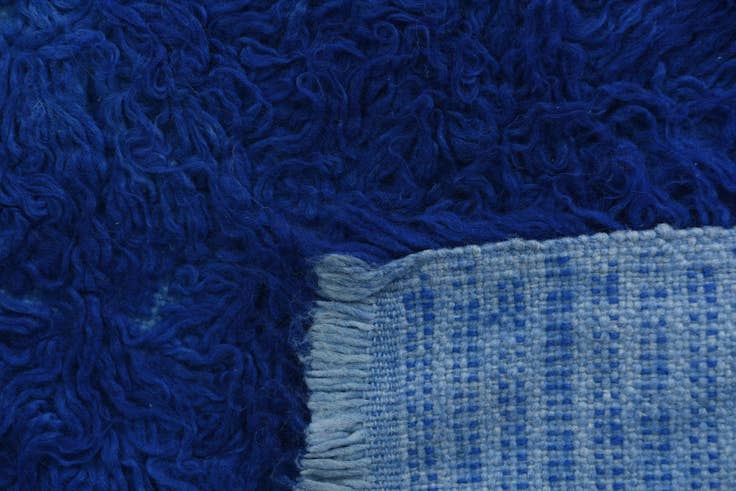 Detail image of 2' 6 x 4' Hand Knotted Moroccan Wool Rug