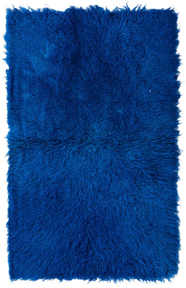 Detail image of 2' 6 x 4' Hand Knotted Moroccan Wool Rug