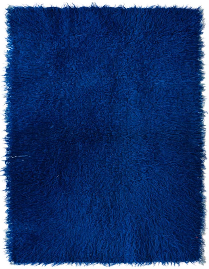 Detail image of 2' 7 x 4' 9 Hand Knotted Moroccan Wool Rug