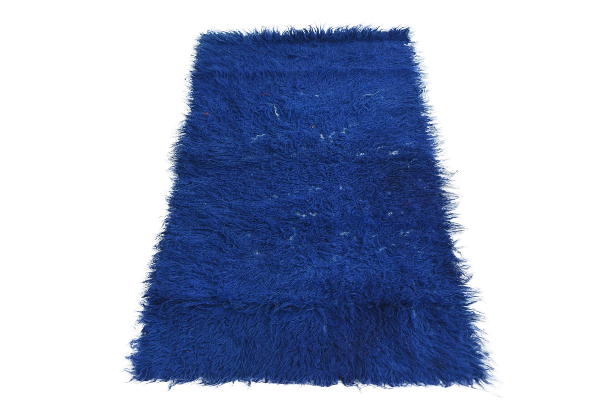 2' 4 x 4' 5 Hand Knotted Moroccan Wool Rug