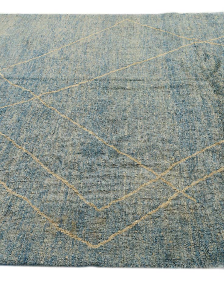 Detail image of 6' 8 x 9' 6  Hand Knotted Moroccan Wool Rug