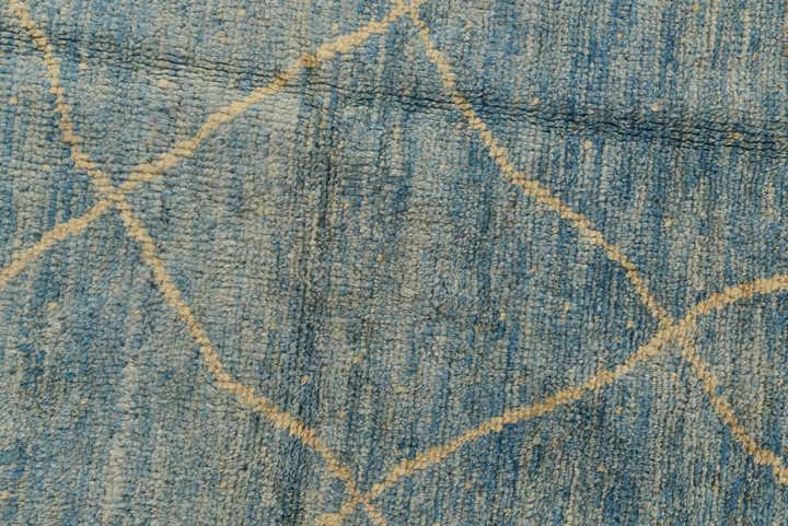 6' 8 x 9' 6 Hand Knotted Moroccan Wool Rug