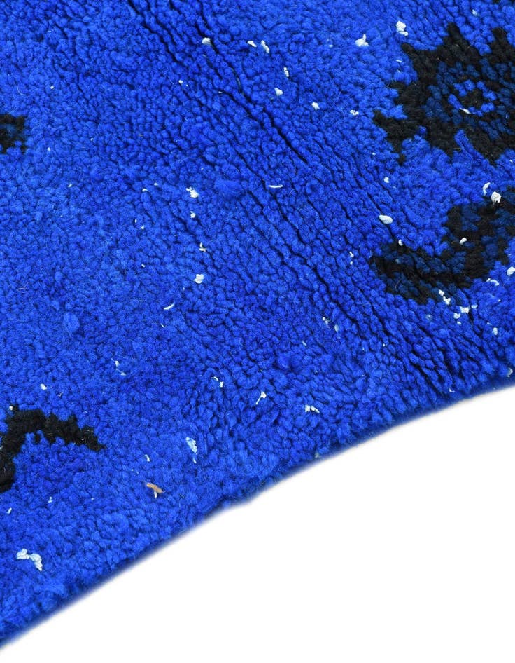 Detail image of 2' 10 x 4' 9  Hand Knotted Moroccan Wool Rug