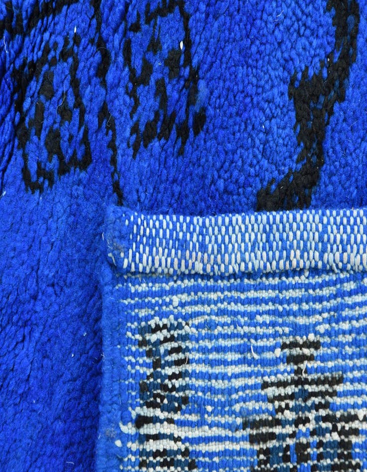 Detail image of 2' 10 x 4' 9  Hand Knotted Moroccan Wool Rug