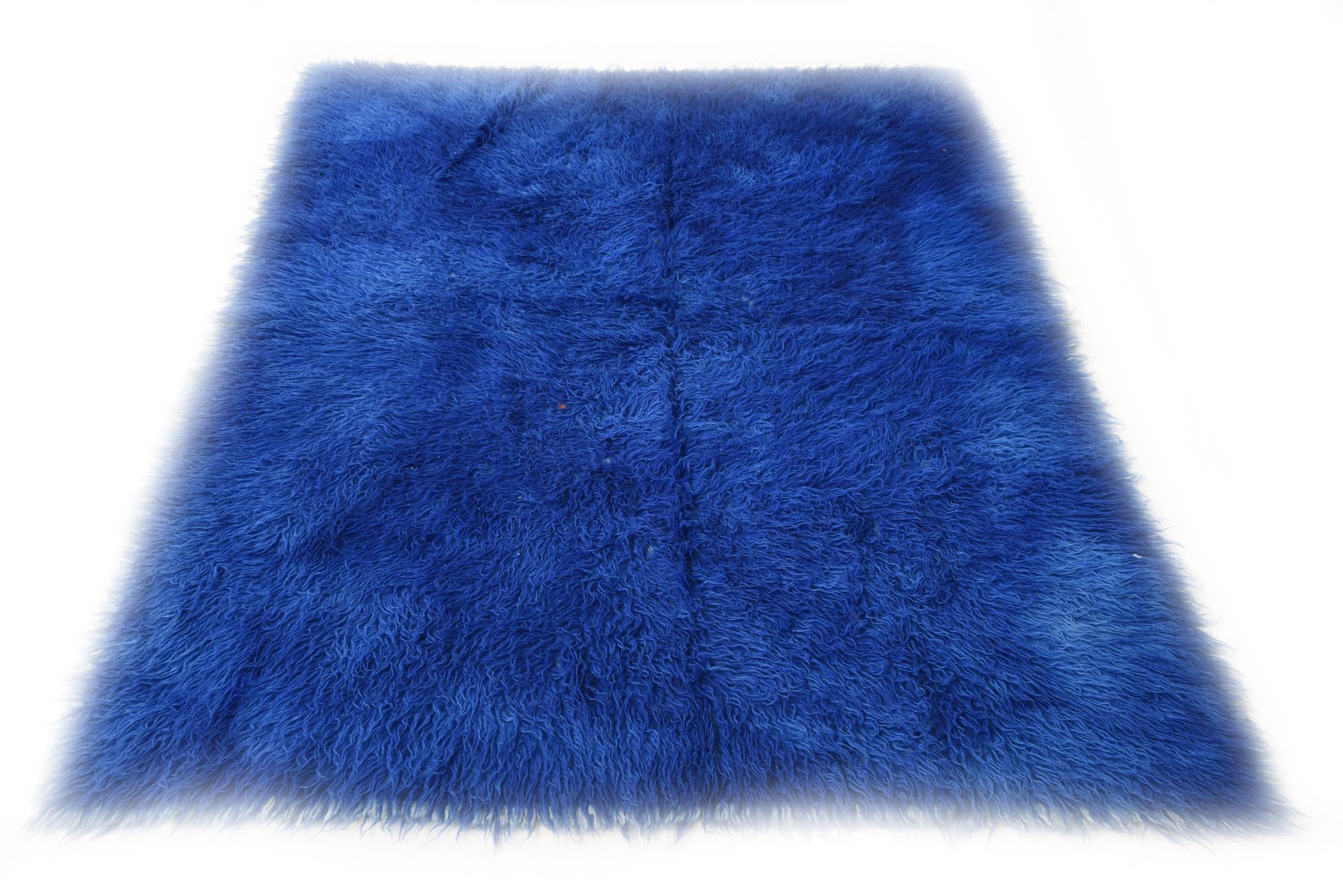 4' 8 x 6' 4 Hand Knotted Moroccan Wool Rug