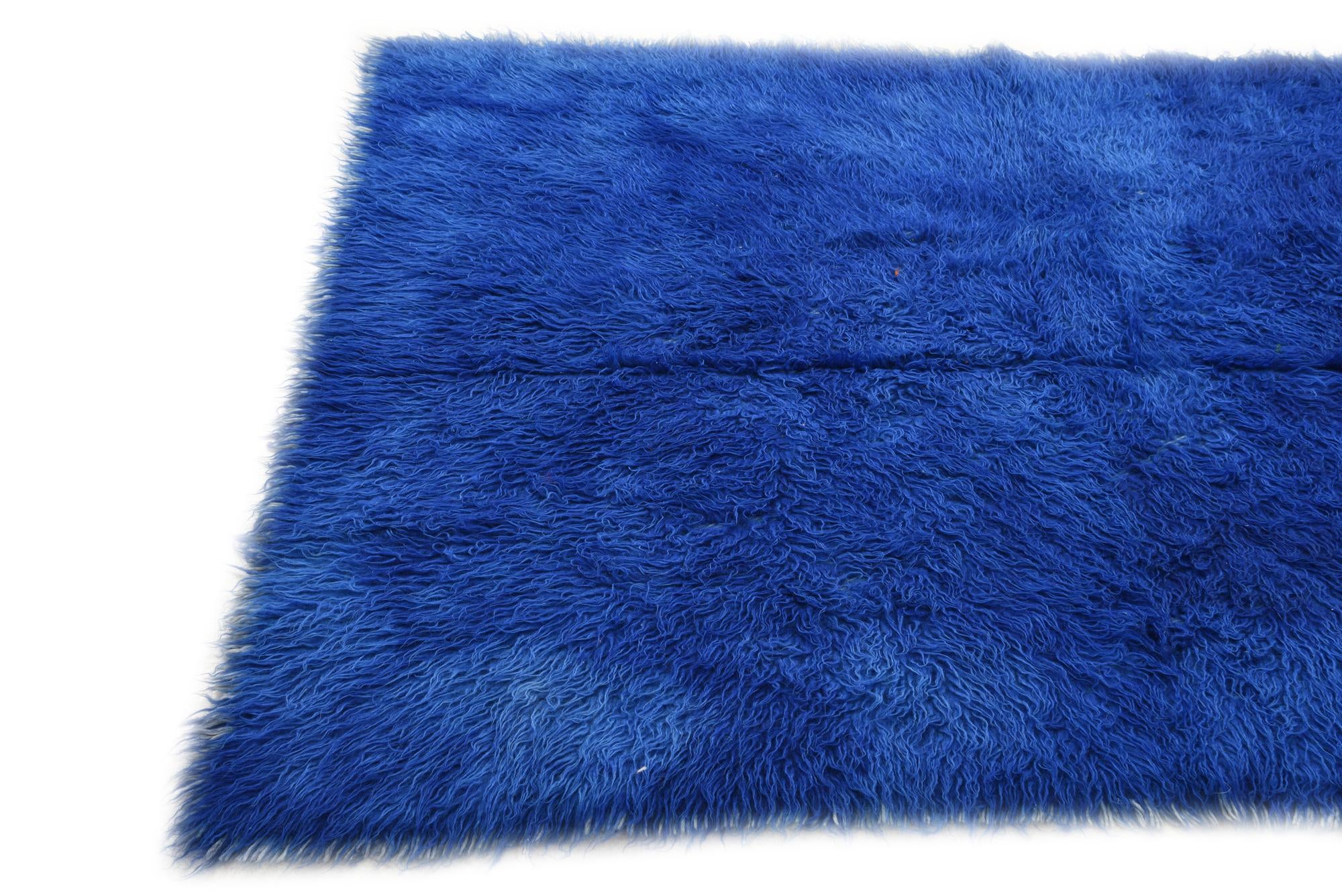 4' 8 x 6' 4 Hand Knotted Moroccan Wool Rug