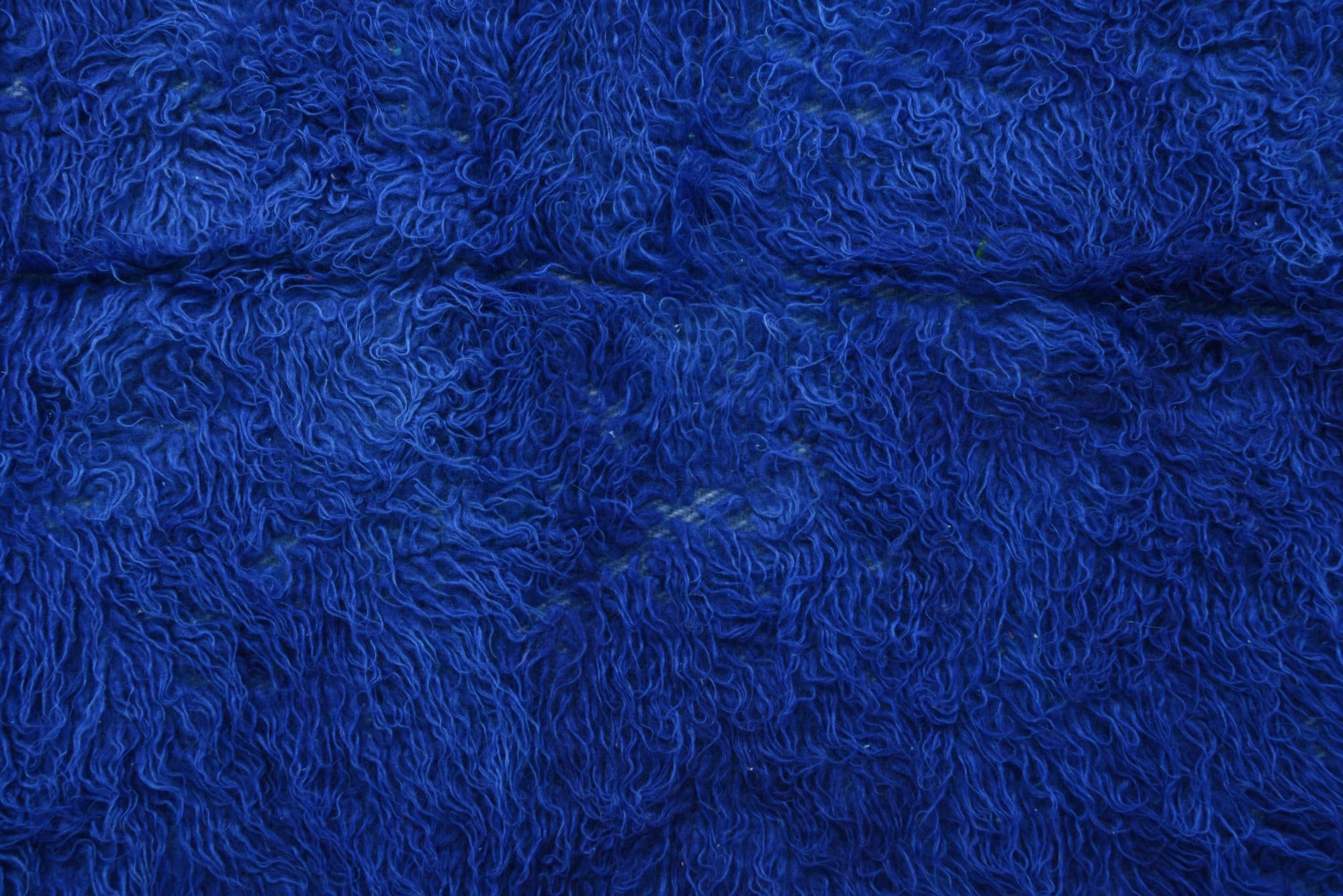 4' 8 x 6' 4 Hand Knotted Moroccan Wool Rug