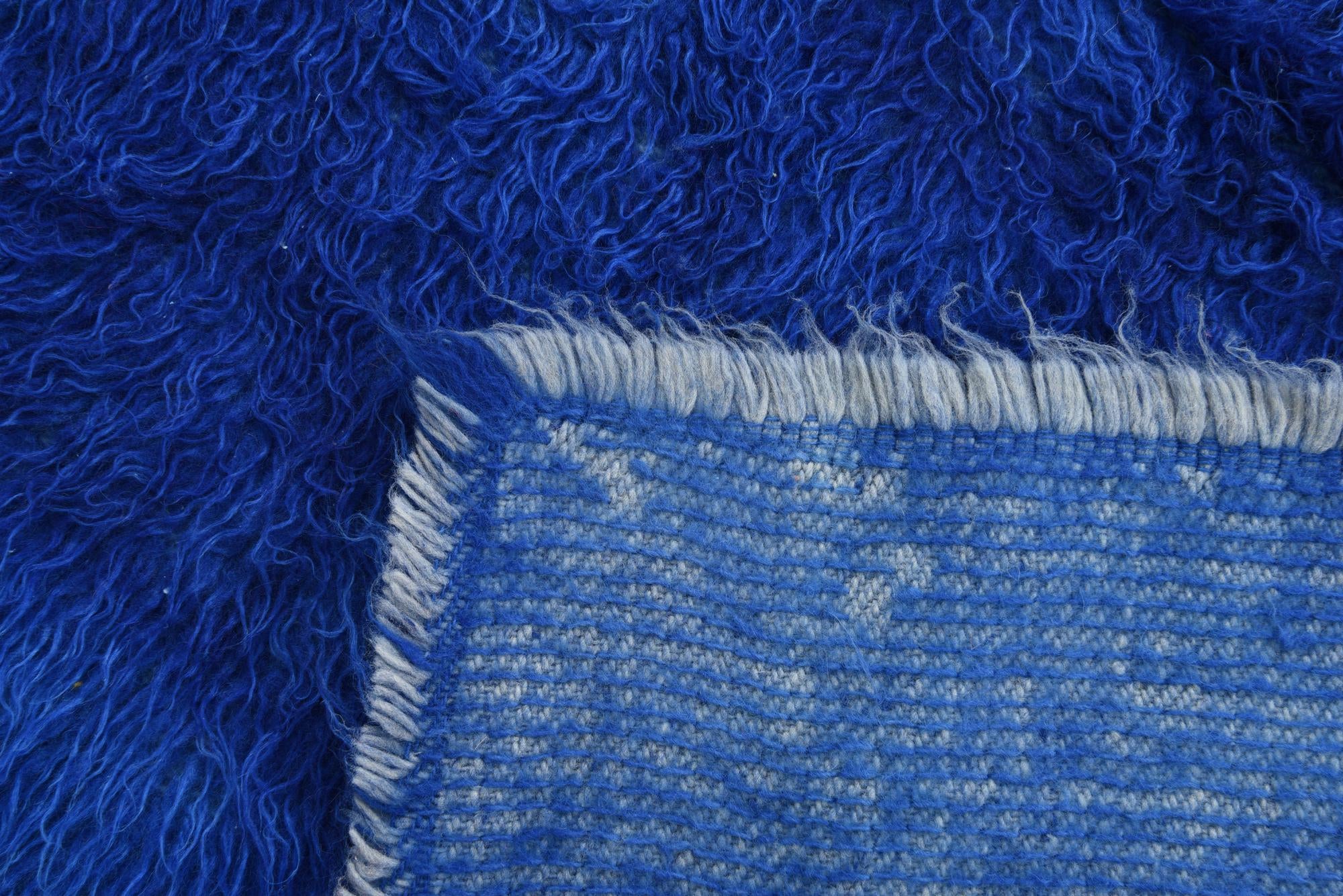 4' 8 x 6' 4 Hand Knotted Moroccan Wool Rug
