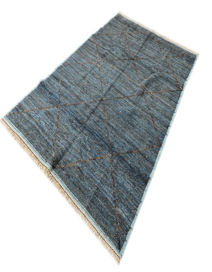 Detail image of 6' 1 x 9' 2  Hand Knotted Moroccan Wool Rug